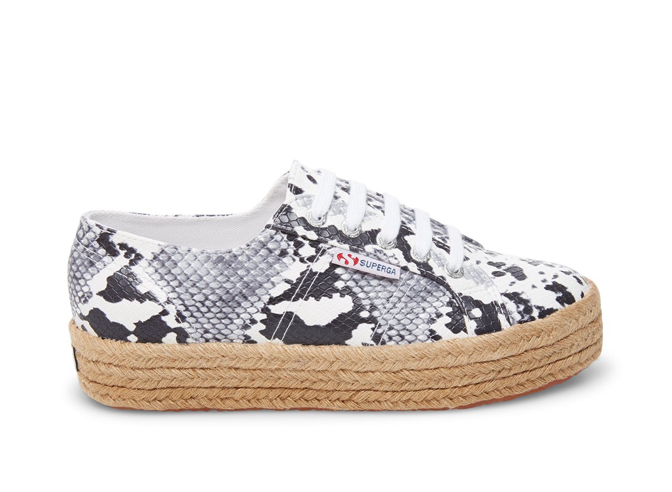 Superga Platform Womens - 2730 Pufanropew - Beige/Snake - VRKMZ0938